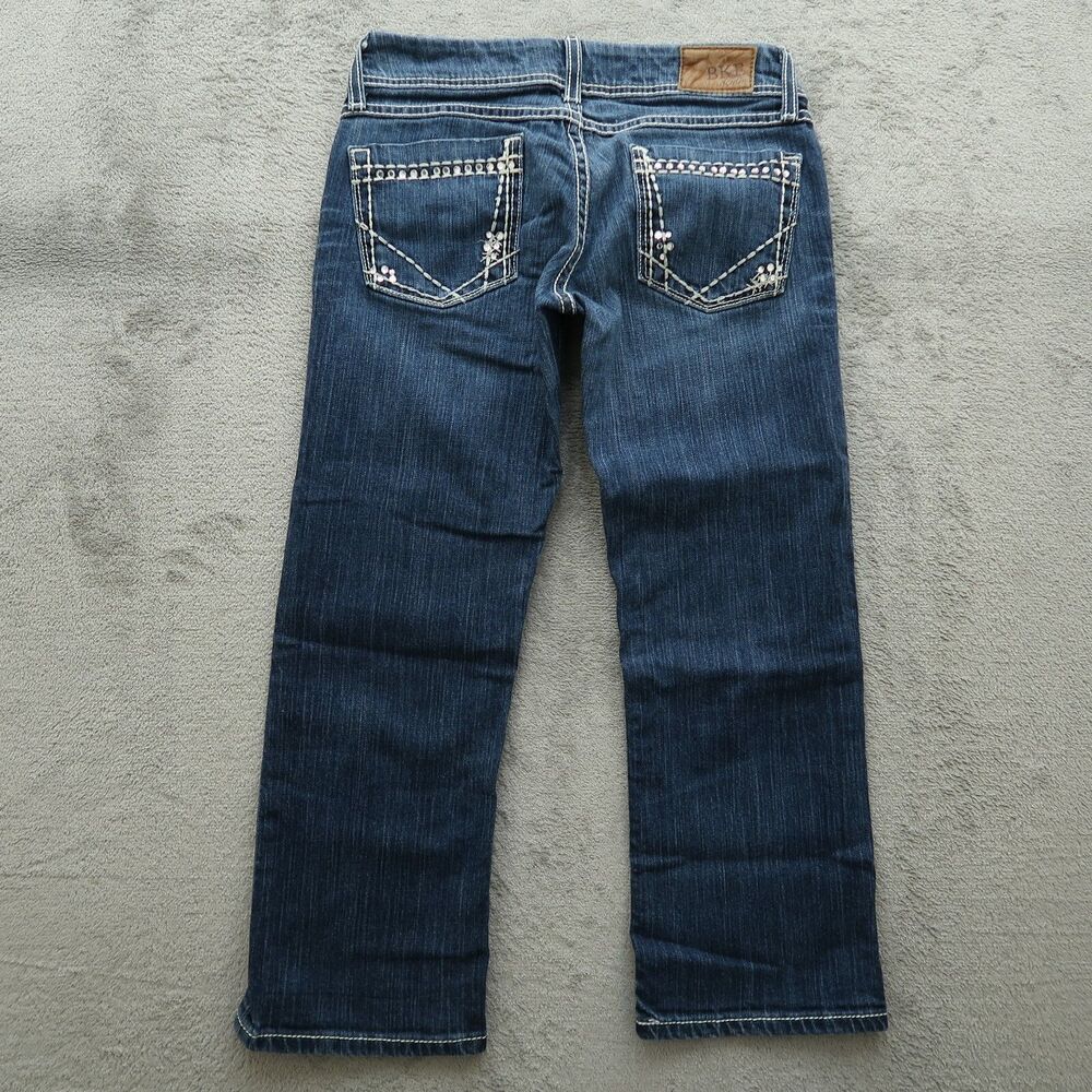 BKE Jeans Women's Size 26 Blue Low-Rise Starlite Crop  Denim Pants 23" Inseam